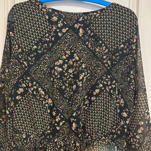 Mango dress in Georgette with lining & elasticated waist with a cute neck! UK L - Picture 10 of 10